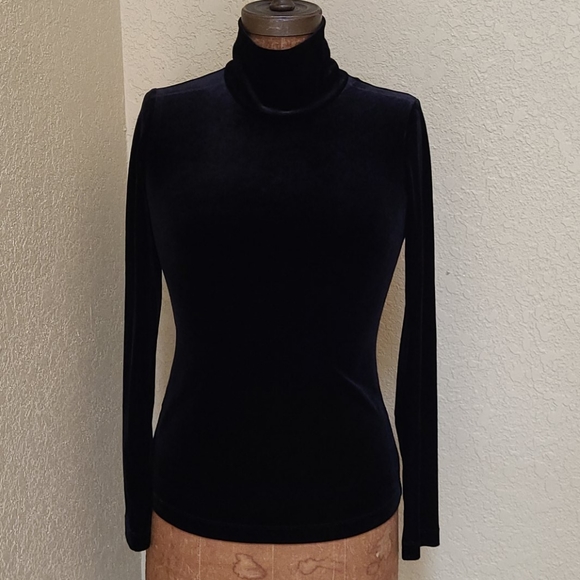 BCBGMaxAzria Tops - SOLD!  WOMENS BCBG MAXAZRIA VELVET TURTLENECK TOP XS